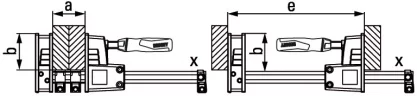 Корпусная струбцина REVO KR 1250/95 BESSEY BE-KR125-2K