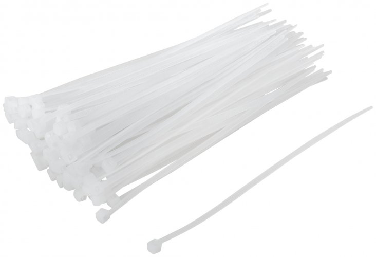 Хомуты нейлоновые, белые д/проводов 100 шт., 120x2,5 мм FIT 60412