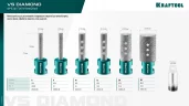 KRAFTOOL VS DIAMOND d 10 мм (М14, 50 мм), Вакуумная алмазная фреза пальчиковая (29810-10)