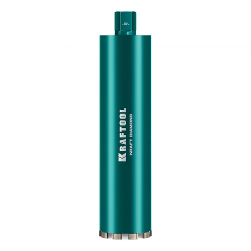 KRAFTOOL DIAMOND 112 мм (450 мм, 1 1/4″, лазерная сварка, сухое сверление с микроударом), алмазная коронка по железобетону (29825-112)