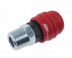 Переходник для компрессора M1/2" быстросъемный наружная резьба композитный двухрежимный JTC-C40SMA