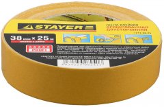 Лента клейкая двусторонняя армированная (38 мм; 25 м) "Profi" STAYER 1217-38-25