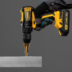 Сверло ступенчатое, 6-8-10-12-14-16-18-20-22-24-26-28-30 мм, HSS, спиральный профиль, трехгранный хвостовик Matrix 72357