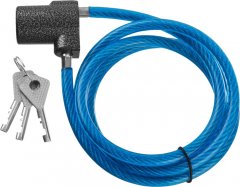 Замок тросовый, длина троса - 1260мм, дисковый механизм секрета, ВС2-6А-02 37220-6-02