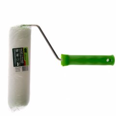 Валик "Искусственный мех" с ручкой, 200 мм, ворс 15 мм, D 48 мм, D ручки 6 мм, полиэстер Сибртех 80113