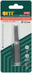 Коронка алмазная кольцевая для керамогранита / мрамора 10 мм FIT 35495