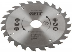 Диск пильный для циркулярных пил по дереву 200 х 32/30 х 24T FIT 37748