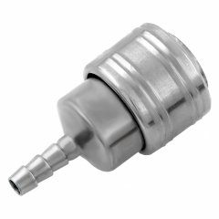 Муфта универсальная быстросъемная ("мама"), 1/4, со штуцером "елка" под шланг 6 мм, 2 шт, Stels 57052