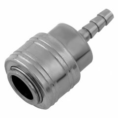 Муфта универсальная быстросъемная ("мама"), 1/4, со штуцером "елка" под шланг 6 мм, 2 шт, Stels 57052