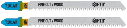 Полотна по дереву, Bimetal, остроконечные зубья, 100/77/1,8 мм (T101AIF), 2 шт. FIT 40900