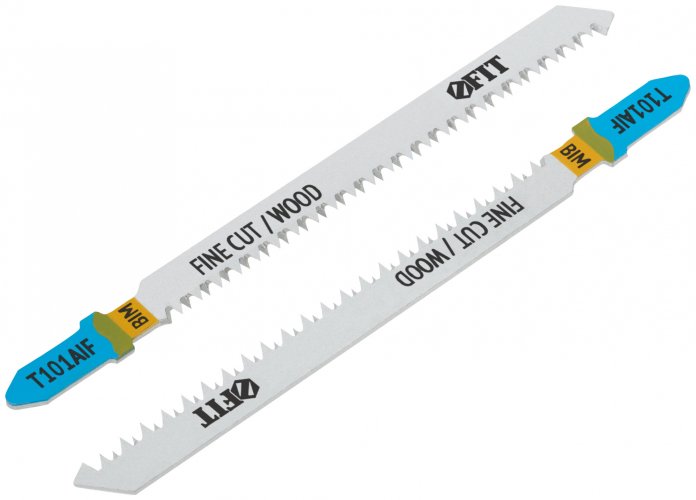 Полотна по дереву, Bimetal, остроконечные зубья, 100/77/1,8 мм (T101AIF), 2 шт. FIT 40900