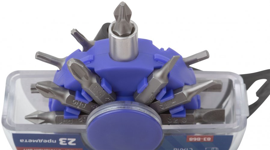 Набор бит в пластиковом боксе "Ёжик", 23 предмета CUTOP 83-868