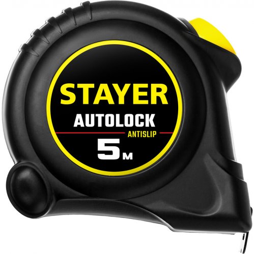 Рулетка STAYER AutoLock 5м / 19мм с автостопом 2-34126-05-19_z02