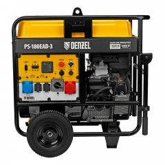 Генератор бензиновый PS-180EAD-3, 18 кВт,230/400 В, 65л, разъём ATS,перекл.режима,эл.старт Denzel 946994