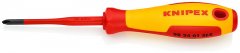 Отвёртка (тонкая) PlusMinus Phillips® 187 мм, KNIPEX, ( KN-982401SLS )