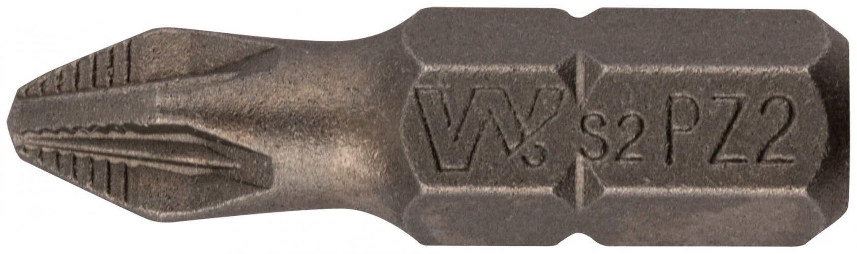Биты WP, сталь S2, с насечкой, Профи, 25 мм PZ2, 20 шт.
