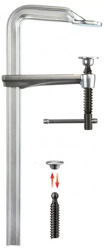Цельнометаллическая струбцина GZ-K 400/120, BESSEY, ( BE-GZ40K )