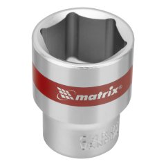 Набор торцевых головок, 1/2, шестигранные, CrV, 10 шт, 10-22 мм Matrix 13557