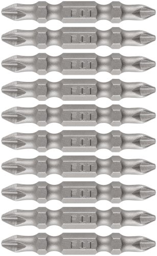 Биты кованые, сталь S2, двусторонние 50 мм PH2/РН2, 10 шт., блистер FIT 57545