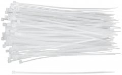 Хомуты нейлоновые, белые д/проводов 100 шт., 150x2,5 мм FIT 60415