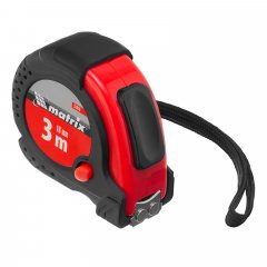 Рулетка Status Magnet fixation,3 м х 16 мм,обрезиненный корпус,зацеп с магнитом Matrix 31019