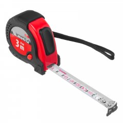 Рулетка Status Magnet fixation,3 м х 16 мм,обрезиненный корпус,зацеп с магнитом Matrix 31019
