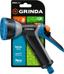 Металлический поливочный пистолет GRINDA PROLine BM-8 8 режимов, курок сзади, TPR покрытие 8-427339_z02
