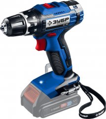Дрель-шуруповерт ЗУБР Профессионал 20В, без АКБ, в коробке DL-201