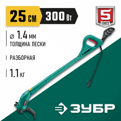 Сетевой триммер ЗУБР ТСН-25-300