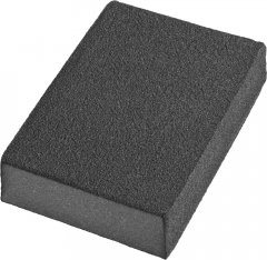 Губка шлифовальная четырехсторонняя AL2O3 средняя жесткость (100x68x26 мм; Р180) DEXX 35637-180