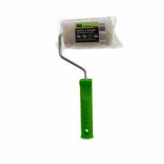 Валик с натуральным мехом, с ручкой, 100 мм, ворс 12 мм, D 48 мм, D ручки 6 мм, Россия Сибртех 80121