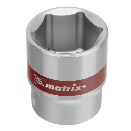 Набор торцевых головок, 3/8, шестигранные, CrV, 10 шт, 8-19 мм Matrix 13558