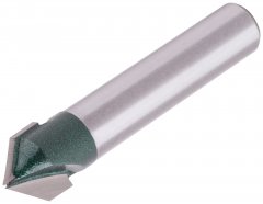 Фреза пазовая V-образная DxHxL=10х10х46,5 мм FIT 3603-081010