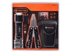 Набор инструментов TACTIX мультитул 12 в 1 и фонарик ( 900056 )