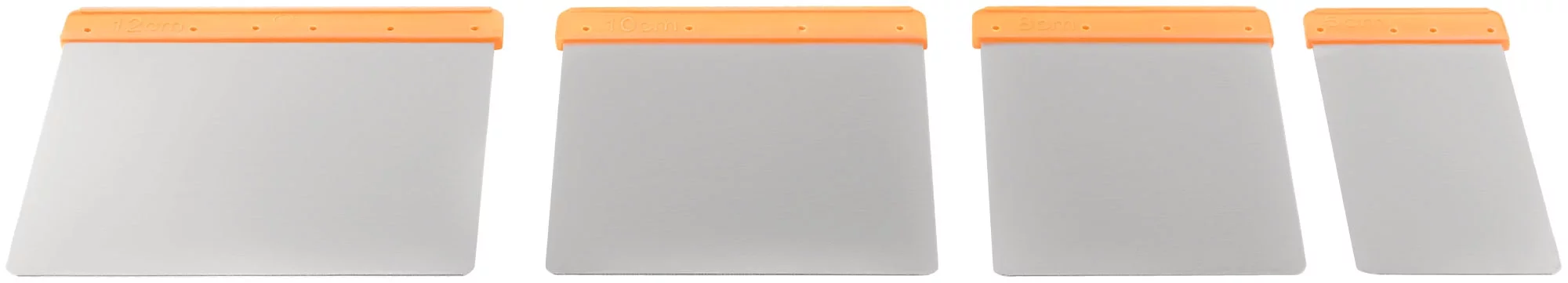 Набор "японских" шпателей, нержавеющая сталь, 4 шт: 50/80/100/120 мм MASTER COLOR 30-2500