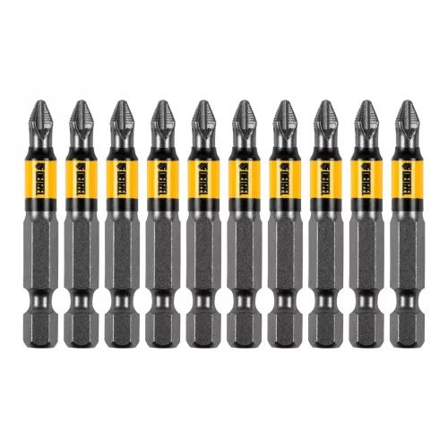 Бита PH2х50, сталь S2, цилиндр., 10 шт. Е 6,3 Denzel 11641