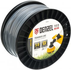 Леска для триммера двухкомпонентная квадрат, 3,0мм х 111м, на DIN катушке EXTRA CORD Denzel 96820
