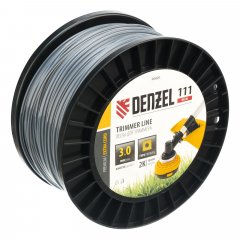 Леска для триммера двухкомпонентная квадрат, 3,0мм х 111м, на DIN катушке EXTRA CORD Denzel 96820