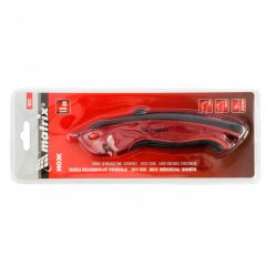 Нож, 19 мм, выдвижное трапециевидное лезвие "Quick blade", эргономичная двухкомпонентная рукоятка, 3 лезвия Matrix 78925