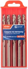 Сверло по металлу с кобальтом 5%, 7,5 x 109 мм (5 шт) CUTOP 48-75-5