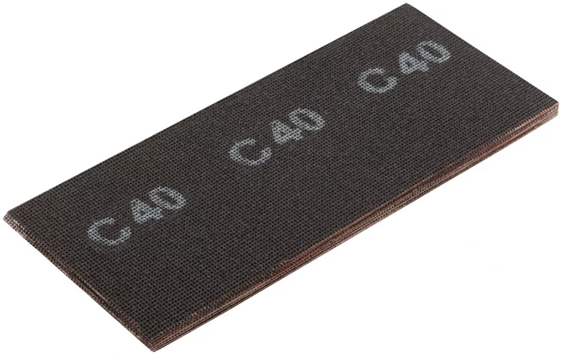 Сетки шлифовальные, нейлоновая основа, 120х280 мм, 10 шт. Р 40 FIT 38291