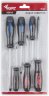Отвертки "Стандарт", CrV сталь, магнитный наконечник, прорезиненные ручки, блистер, набор 6 шт. КУРС 56018