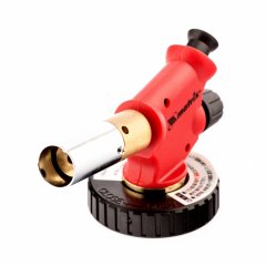 Профессиональная горелка на бутановый баллон, пьезоподжиг, расширенное сопло Matrix 91427