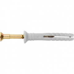 Дюбель-гвоздь полипропиленовый с потайным бортиком 6 х 40 мм, 200 шт Сибртех 42123