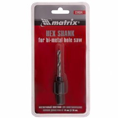 Хвостовик шестигранный для коронок Bimetal до 30 мм Matrix 72494