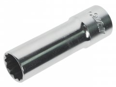 Головка свечная 1/2" 14мм 12-ти гранная с резиновым фиксатором JTC-46514