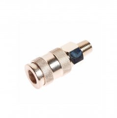 Переходник для компрессора M1/4" быстросъемный с клапаном наружная резьба JTC-D20SMA