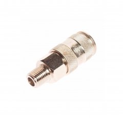 Переходник для компрессора M1/4" быстросъемный с клапаном наружная резьба JTC-D20SMA