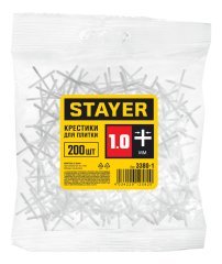 Крестики для кафеля STAYER 1 мм 200 шт. 3380-1