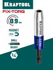 KRAFTOOL FIX-TORQ 0.9 Нм динамометрический адаптер для бит (64035-0.9)